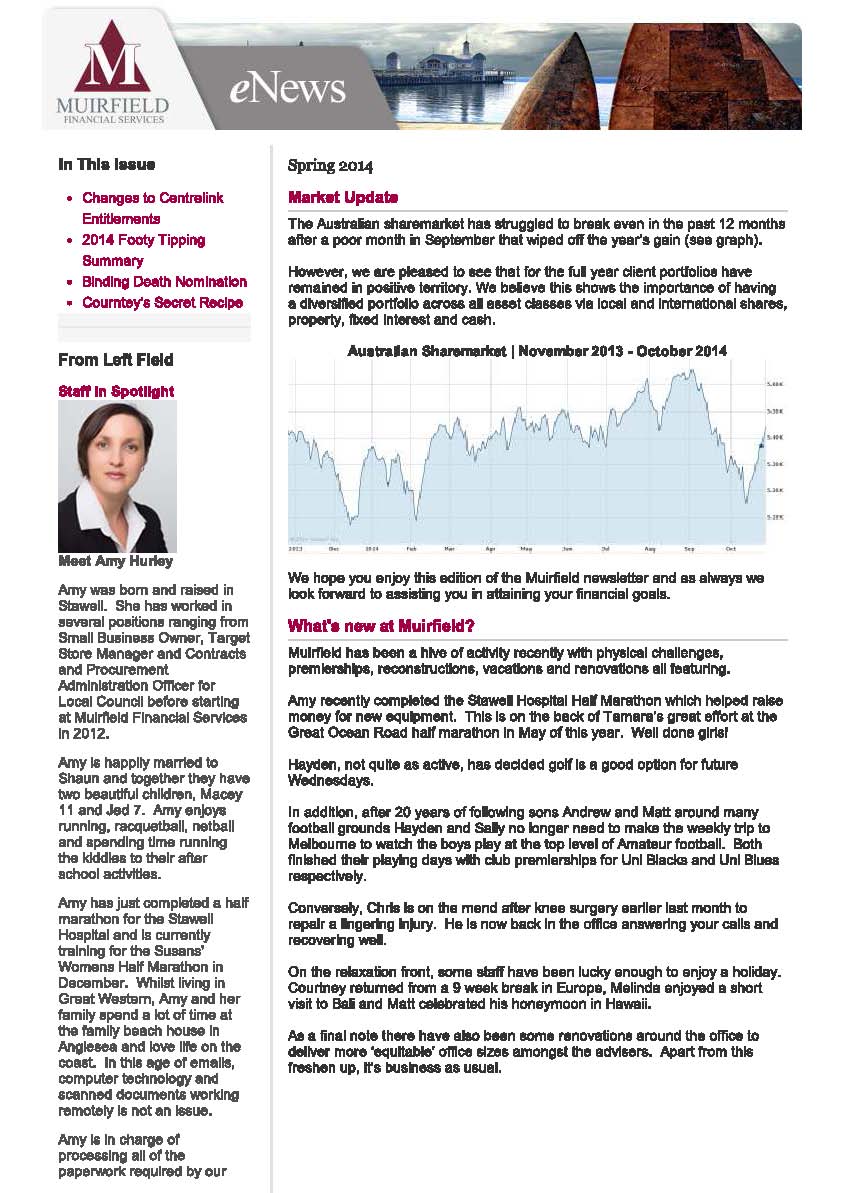 Muirfield Newsletter